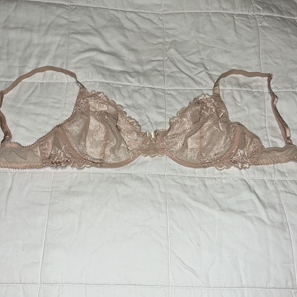 Apt. 9 Sheer Tan Lace Underwire Bra 34C - Picture 6 of 10